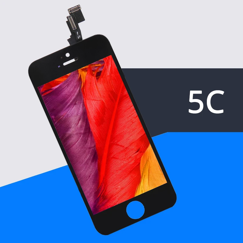 Digitalizador de Pantalla LCD para iPhone 5C, piezas de montaje de Pantalla t&aacute;ctil, grado AAA, sin p&iacute;xeles muertos, env&iacute;o gratuito por DHL, 10 Uds.-0