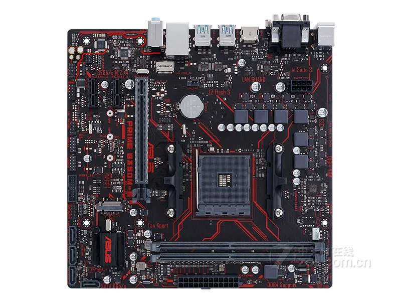 Оригинальная материнская плата для ASUS PRIME B350M-E Socket AM4 DDR4 USB3.0 64GB SATA3 B350 настольная материнская плата