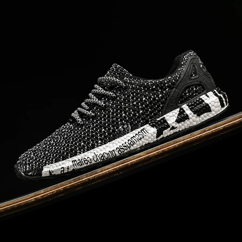 Black SHANTA/Классические Zapatillas; коллекция года; летние модные сандалии для мужчин; пляжная дышащая мужская обувь из сетчатого материала; брендовая повседневная мужская обувь - Цвет: Black