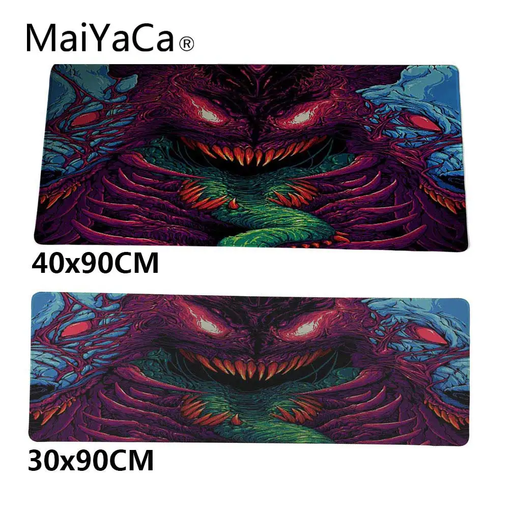 

Большой коврик для мыши MaiYaCa hyper beast для CS:CO dota 2 WOT, игровой коврик для мыши, скоростная версия, коврик для мыши с закругленными краями, 400*900 мм