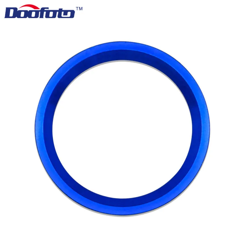 Start Ring Blue Doofoto кнопка запуска и остановки двигателя автомобиля крышка системы автомобиля Стайлинг кольцо для наклеивания для Audi Q5 8R A4 B9 A6 A7 C7 авто Круг Аксессуары - Название цвета: Start Ring Blue