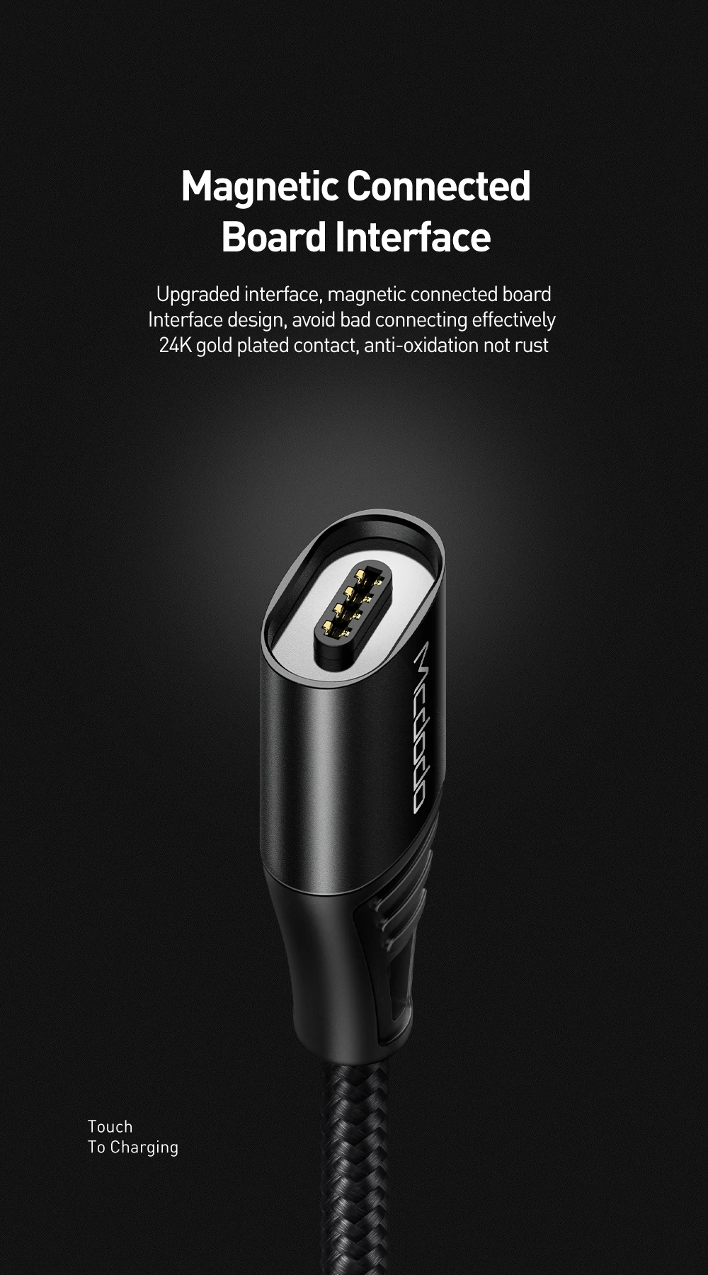 MCDODO Магнитный кабель 3A для быстрой зарядки iPhone XS X samsung зарядное устройство Quick Charge 3,0 Micro usb type C Магнитный шнур для передачи данных