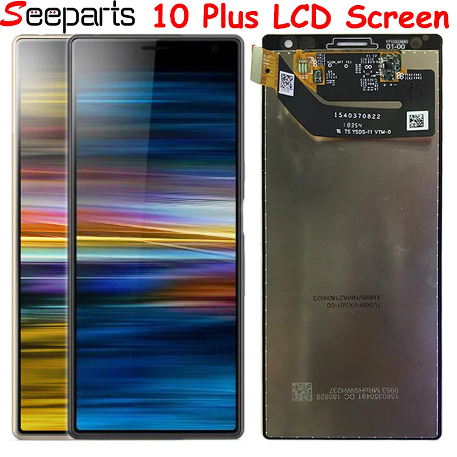 

ЖК-дисплей 6,5 "для Sony Xperia 10 Plus, ЖК-дисплей 10 Plus I3213 I4213 I4293 I3223, сменный сенсорный экран, оригинал