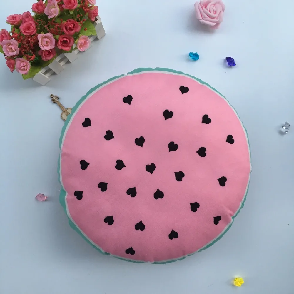Инс фрукты креативная Подушка арбузный узор/пончик/молочная бутылка/лист Дизайн