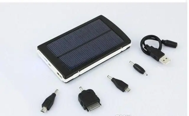 50 шт./лот Высокая Емкость 30000 мАч Солнечной Энергии Power Bank dual USB Солнечное Зарядное