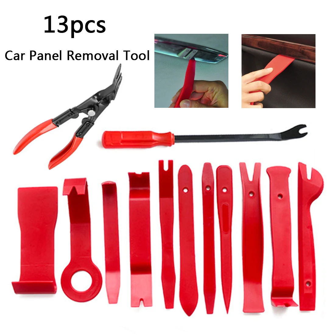 Новый 13 шт. инструмент для демонтажа межкомнатных дверей зажим панели приборной