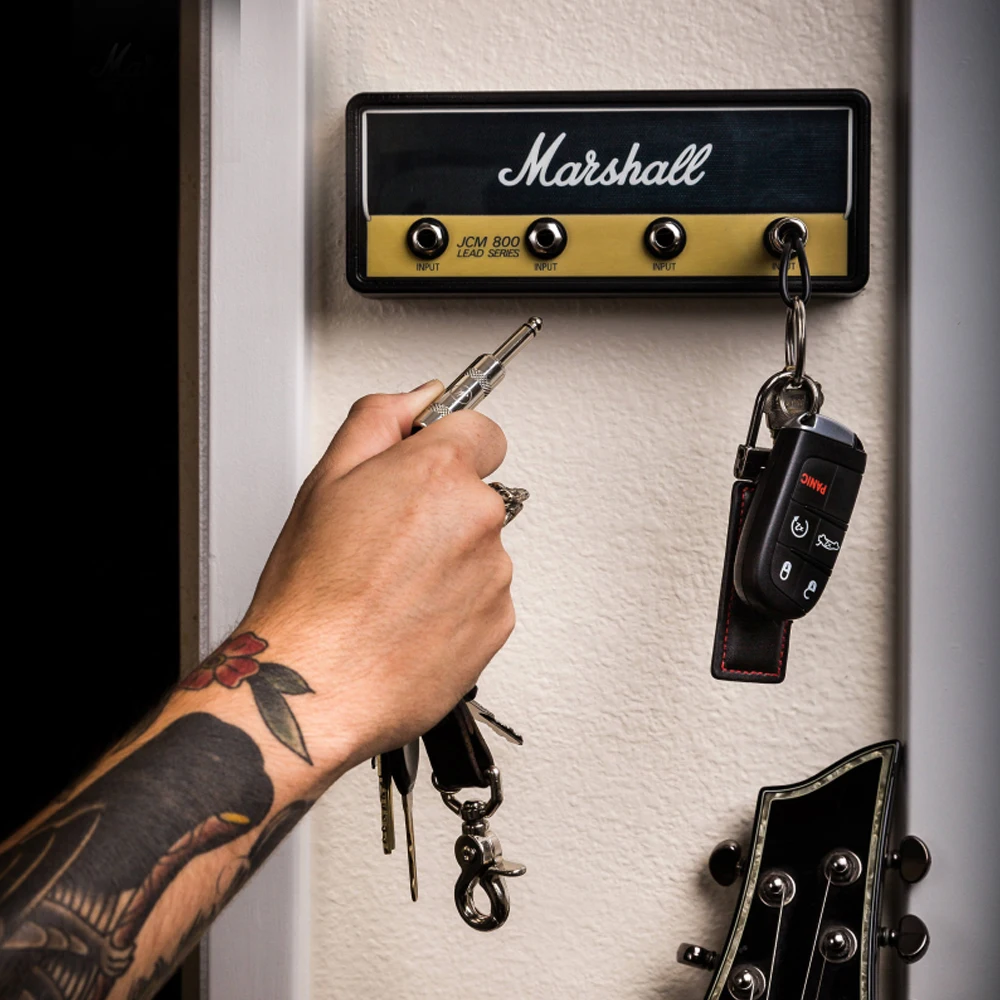Брелок для ключей Marshall Rock, электрогитара, динамик, подвесной ключ, крючок, брелок для хранения ключей, винтажный JCM800 1959SLP BULLET GP69