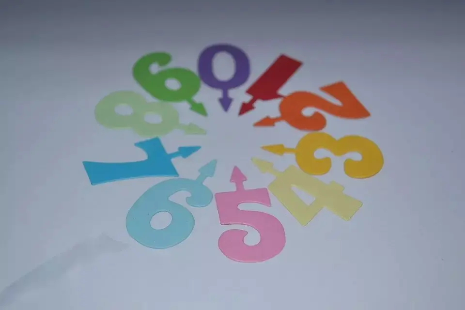 DIY цифровой Скрапбукинг символы штампы день рождения цифры знаки декоративные