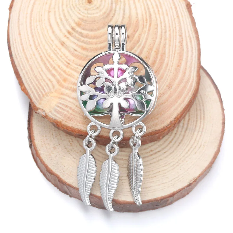 5 шт. Ловец снов жемчужная клетка медальон подвеска для изготовления ювелирных