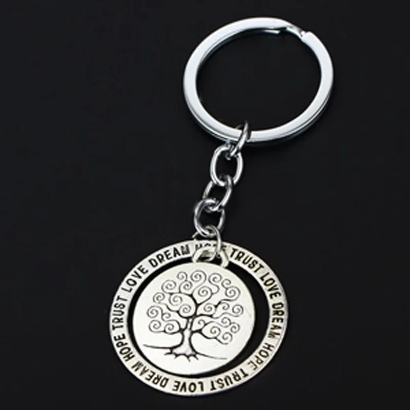 Модные брелки в виде дерева жизни брелок для ключей женщин и мужчин ювелирная
