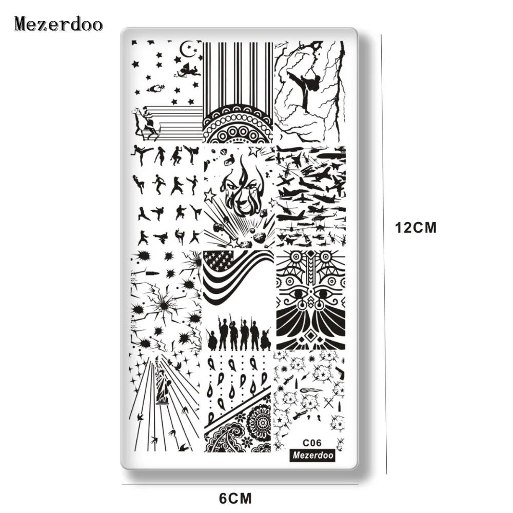 Шаблон для стемпинга по мотивам войн шаблоны китайского солдата кунг фу