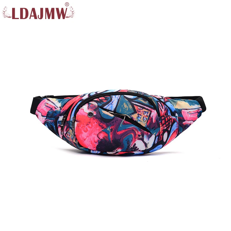 LDAJMW Новое поступление поясная сумка нагрудная женская мужская с принтом для