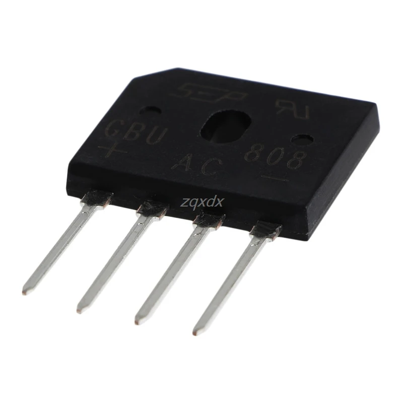 5 шт. GBU808 800 в 8A однофазный диодный мост выпрямитель IC чип Прямая