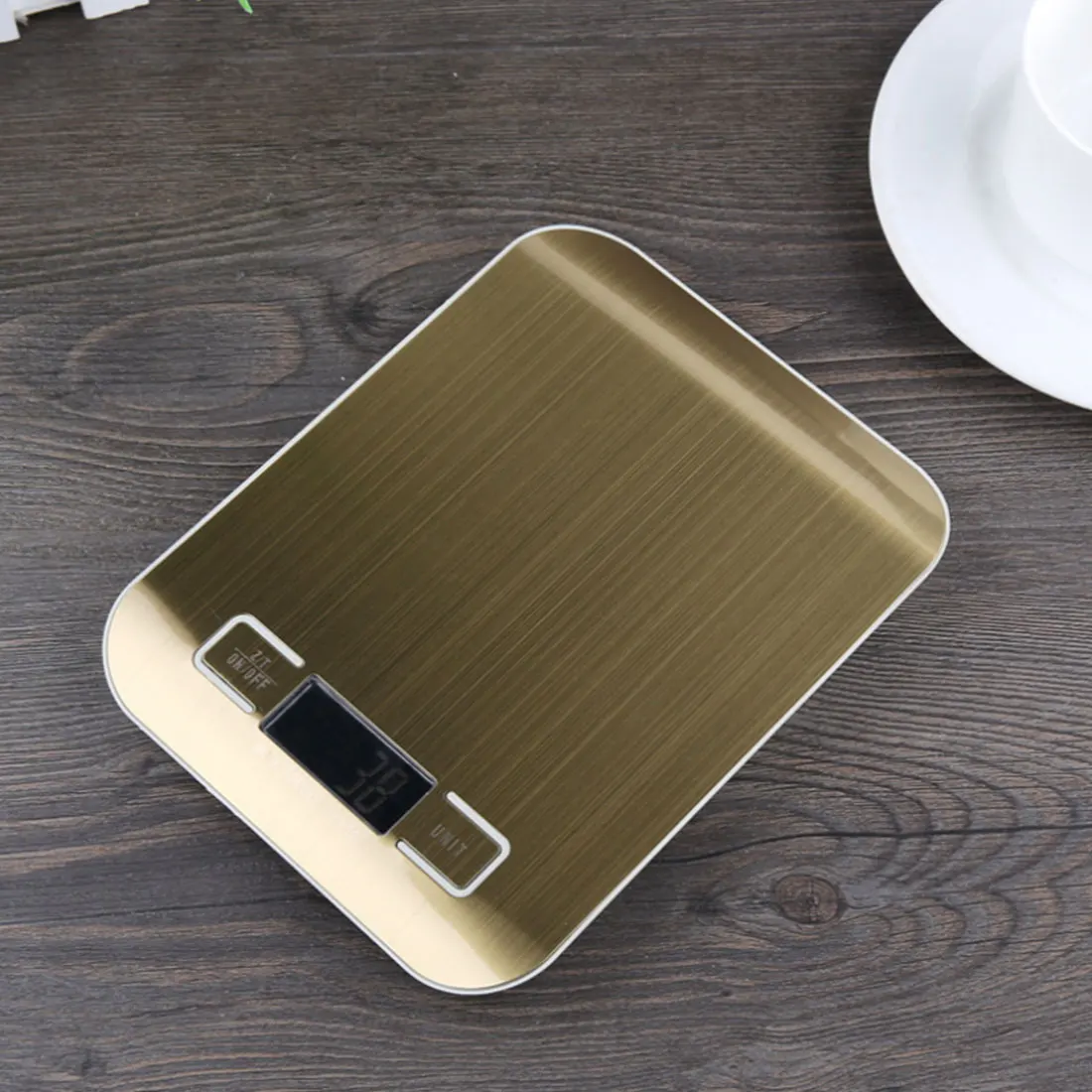 

5000g/1g Digital Scale Kitchen Cooking Measure Tools Stainless Steel Electronic Weight LCD Electronic Bench Weight Scale Gold