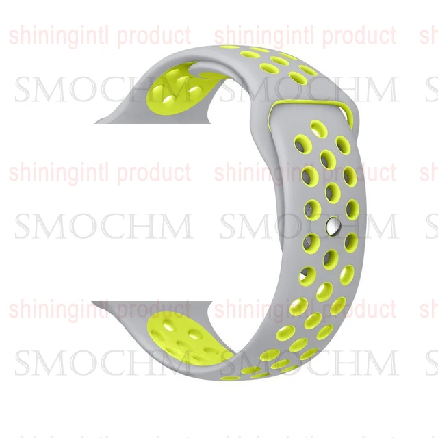 Grey and Yellow Smochm IWO 8 Plus Беспроводное зарядное устройство Bluetooth наручные спортивные Смарт-часы DIY Cockface Шагомер Умные часы для Apple Watch Andriod - Цвет: Grey and Yellow
