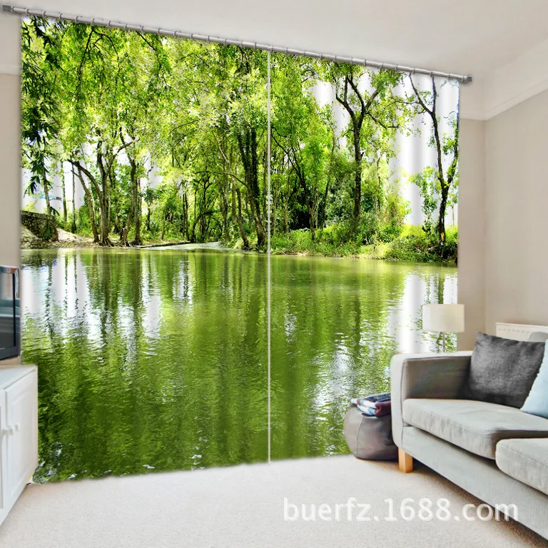 3D занавески на окна для гостиной спальни отеля/офиса | Дом и сад