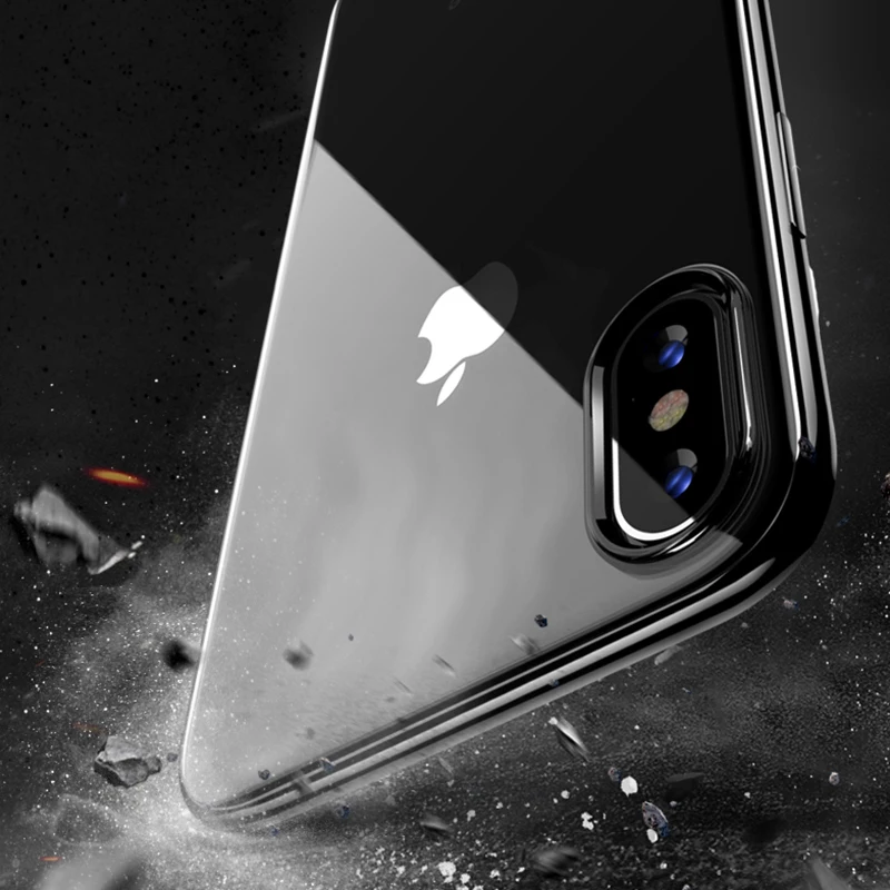 Мягкий чехол Tansparent из тпу для iPhone XR XS Max X 10 8 7 6 S Plus 5 SE 4 ультратонкий силиконовый