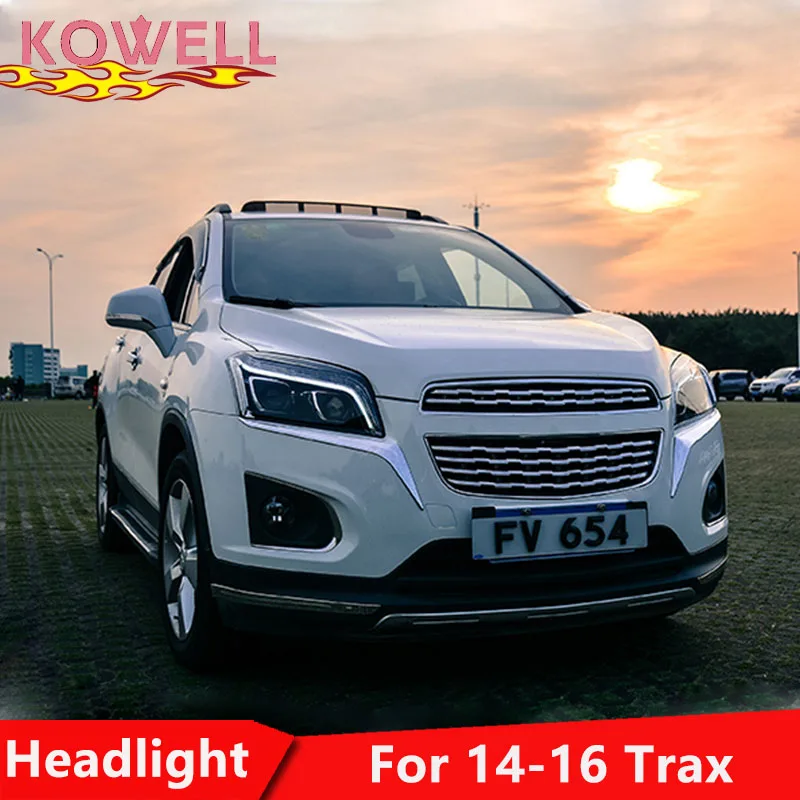 KOWELL стайлинга автомобилей светодиодный налобный фонарь для Chevrolet Trax фары 2013 2016
