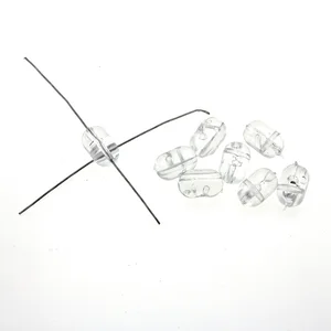 100 шт., прозрачные бусины-кресты для ловли карпа