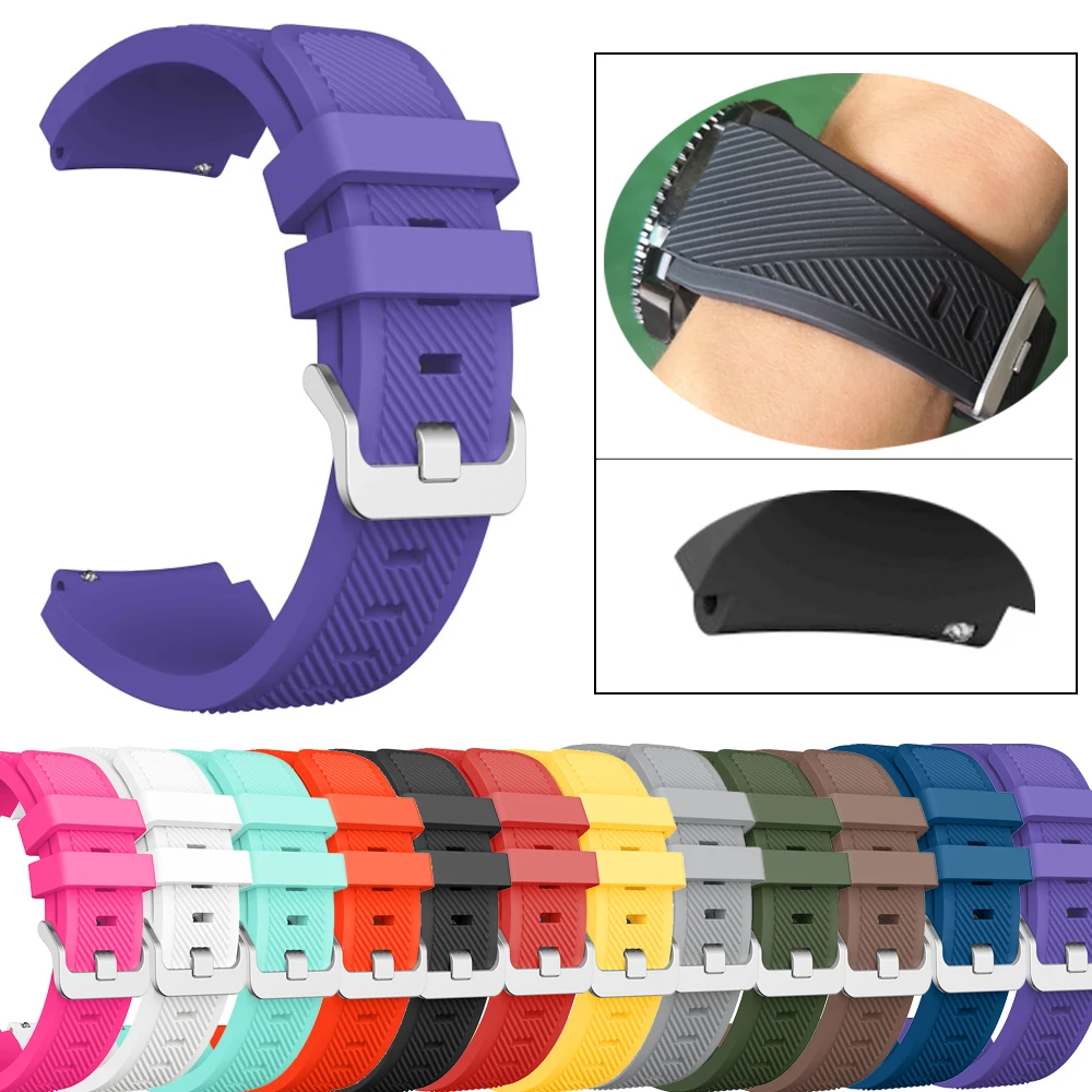 

Ремешок для часов Xiaomi Huami Amazfit Pace, силиконовый браслет для Amazfit 2/2S Stratos pace, 22 мм