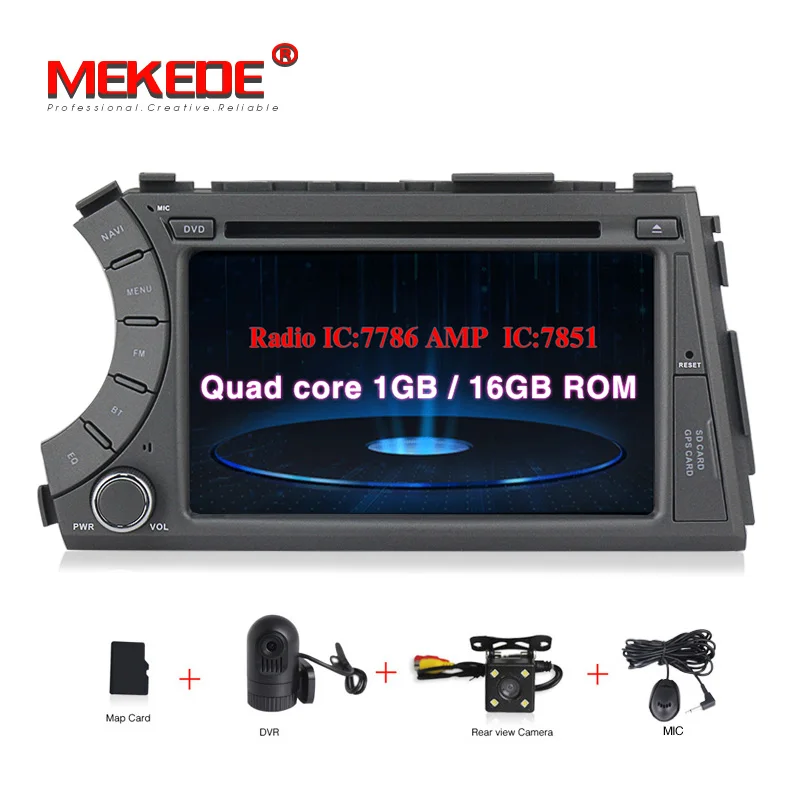 add camera dvr Самая низкая цена! 7-дюймовый 2din android8.1 Автомобильный dvd плеер для Ssangyong Actyon Kyron 2005-2013 с gps навигации quad core wifi BT - Цвет: add camera dvr