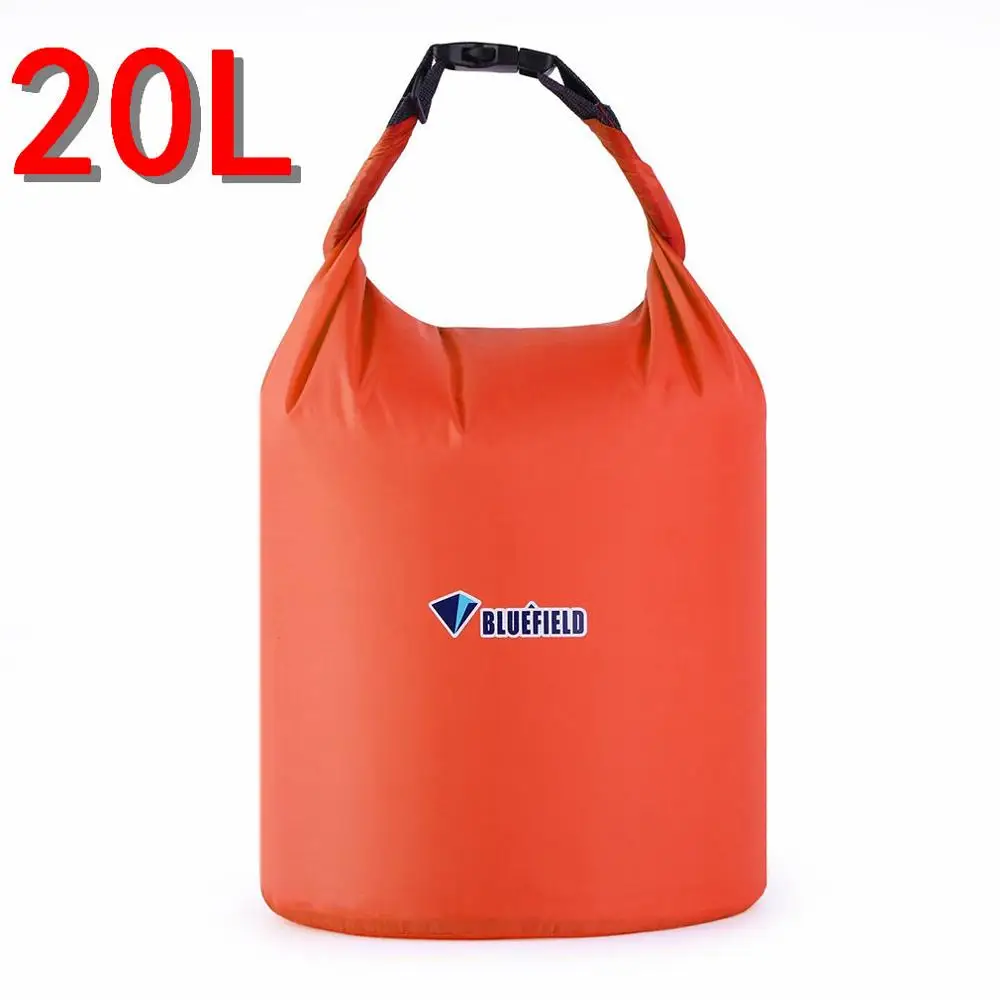 Orange 20L Портативный открытый ПВХ водостойкий Лыжный спорт дрейф дайвинг плавание путешествия сухие сумки Рафтинг сумка 10л 20л водостойкий с регулируемый ремень - Цвет: Orange 20L