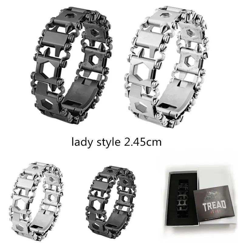 

New Wearable Tread 2.45cm 29 In 1 Multi-function Tool Bracelet Strap Multi-Function Screwdriver Outdoor Emergency Kit Multi Tool