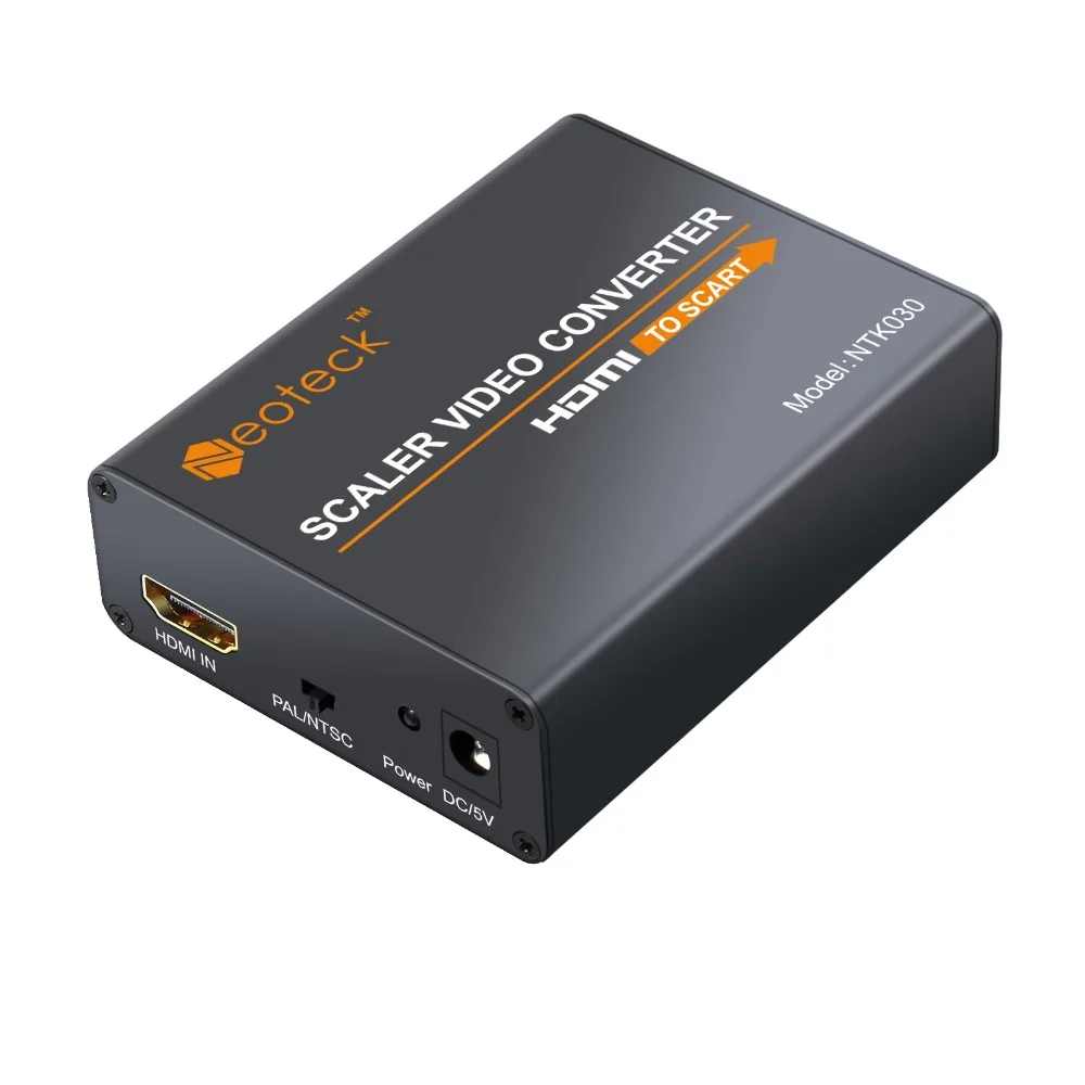 ESYNiC 1080P 1.3b HDMI конвертер/переходник в scart композитный HD видео стерео аудио 5 В/1A адаптер питания мини портативный алюминиевый конвертер
