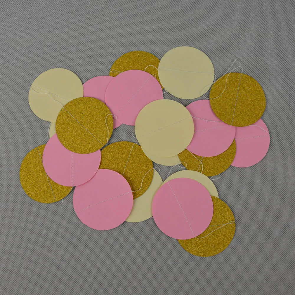 Новый золотой набор разных размеров подвесные бумажные вееры блестящий баннер