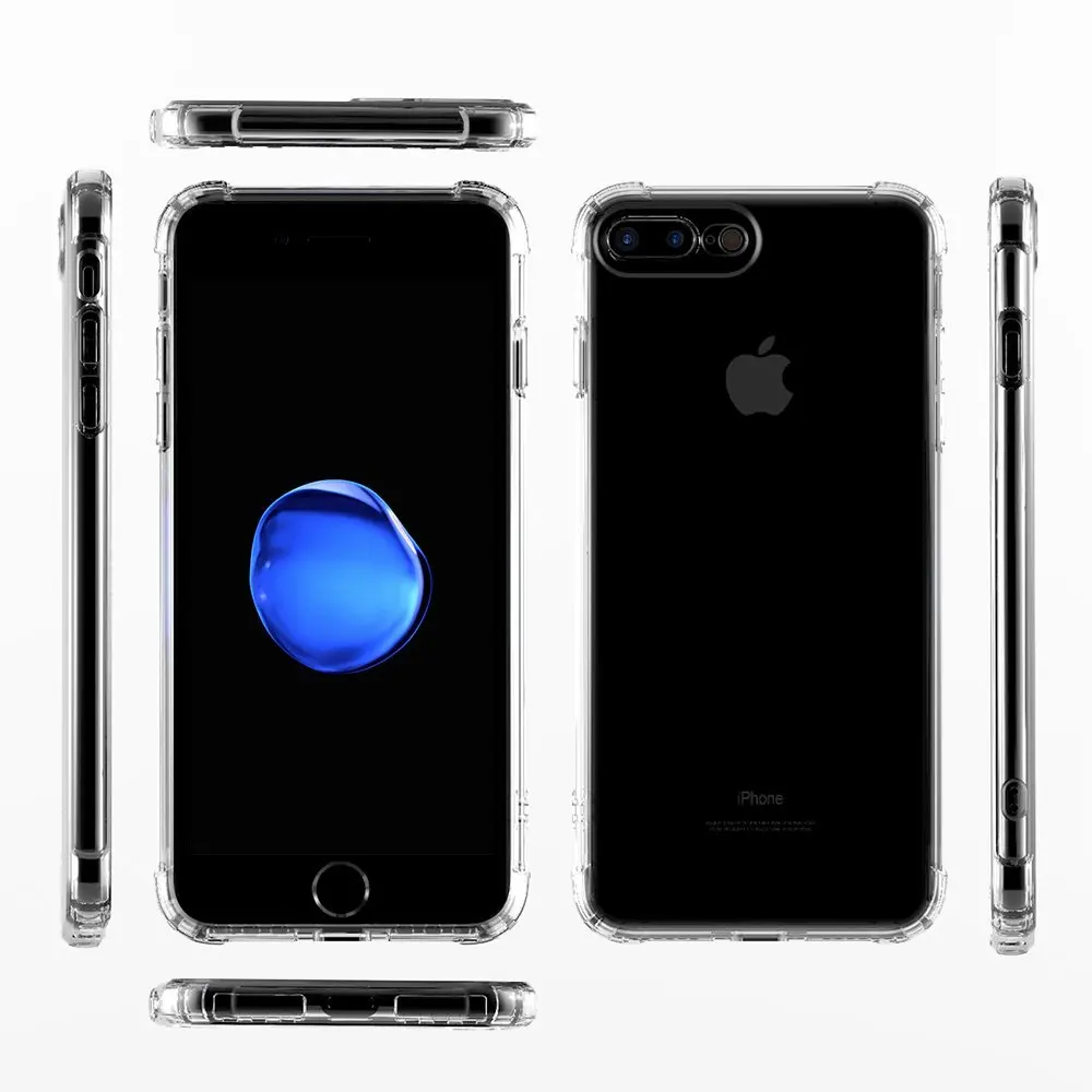 Чехол для iPhone 8 Plus чехол 7 [амортизация] усиленные углы на мягком бампере из ТПУ
