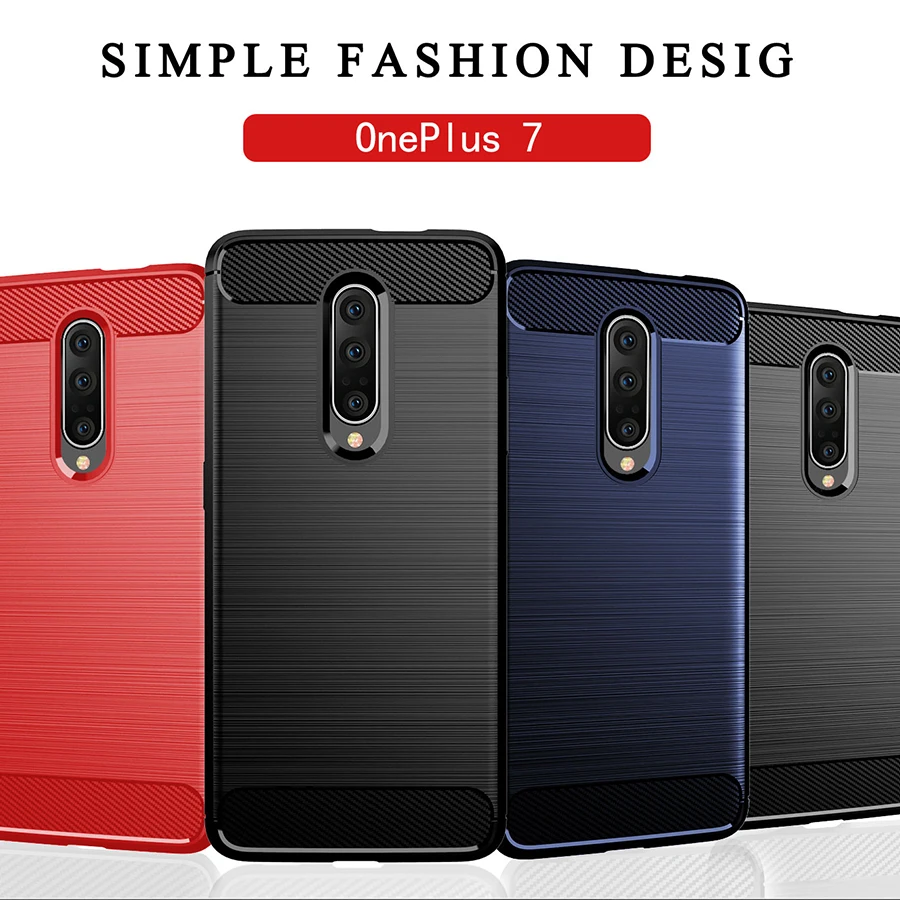 Чехол для OnePlus 7 чехол One Plus 5 6 силиконовый бронированный бампер противоударный