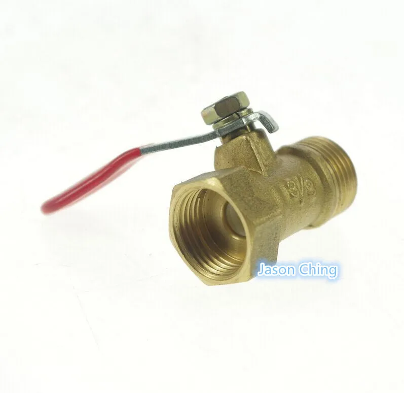 2 шт./лот 3/8 &quotBSP Female to Male полное соединение портов воздушная Латунная Труба
