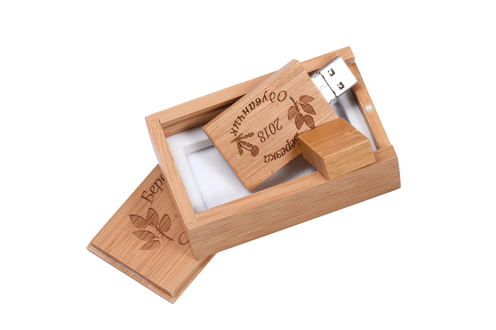 JASTER Дерево+ коробка USB 3,0 2 в 1 интерфейс флэш-накопитель Флешка 4 ГБ 16 ГБ 32 ГБ 64 Гб 128 ГБ флэш-накопитель подарок(более 10 шт бесплатный логотип