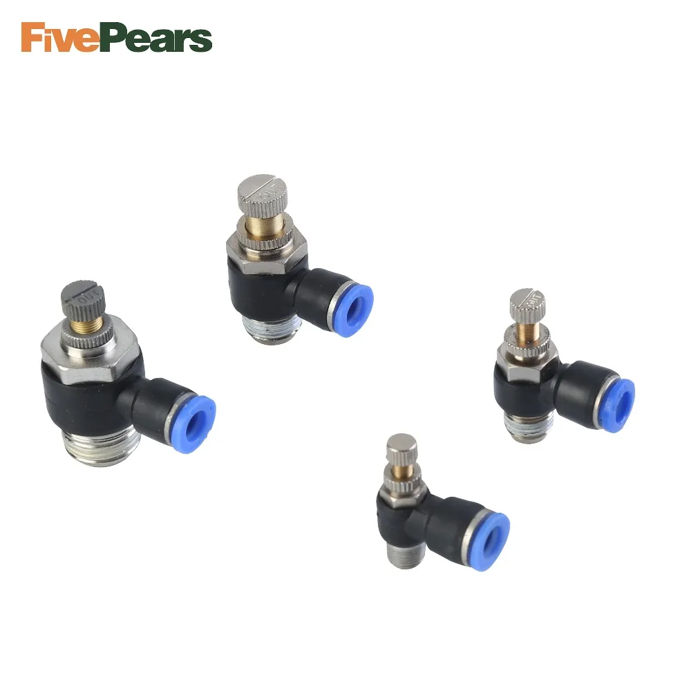 Бесплатная доставка SL8 01 02 03 04Pneumatic Дроссельный клапан быстрого пуш ап в воздуха