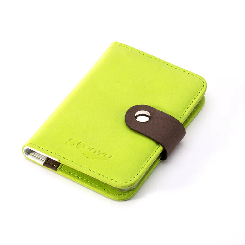 Green KUDIAN BEAR, винтажный кредитный держатель для карт, 20 слотов для карт, нубук, кожа, ID держатель для карт, бизнес-Женский держатель для карт, кошелек, BIY040 PM49 - Цвет: Green