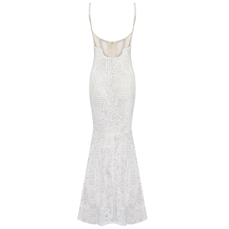 2019 Mermaid Dress Sexy Celebrity Spaghetti Strap Backless Women Lace Sleeveless Night Club Body con Party Dresses Wholesale | Женская