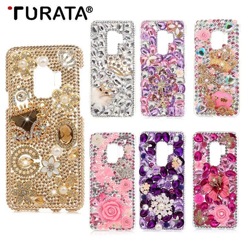 DIY 3D Bling Стразы чехол для samsung Galaxy S9/S9 Plus Кристалл Алмаз Защитный оболочка Капа +|case