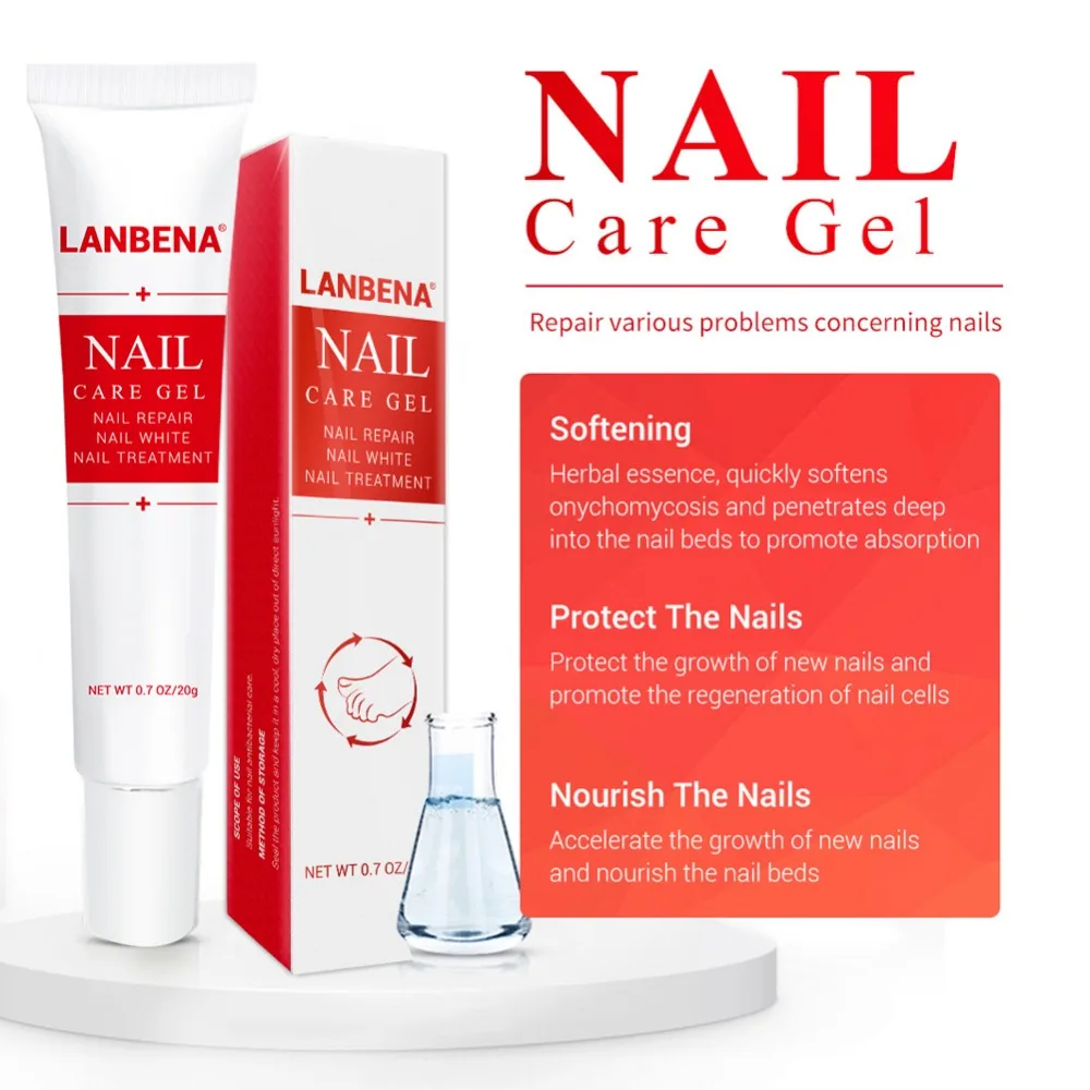 Гель LANBENA для ухода за ногтями лечение грибковых ногтей Удаление онихомикоза