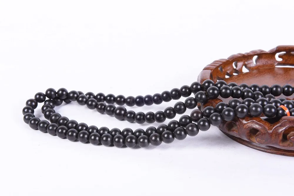 Многослойные четки Мала браслеты для женщин агарвуд Эбеновое дерево палисандр