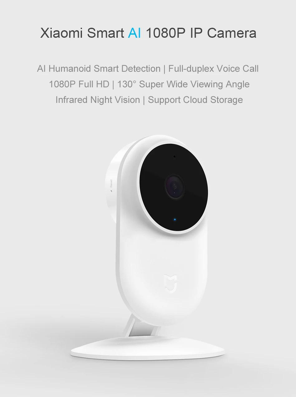Оригинальный Mi Mijia 1080 P Смарт ip веб-камера 130 градусов 2 4G Wi-Fi 10 м инфракрасное