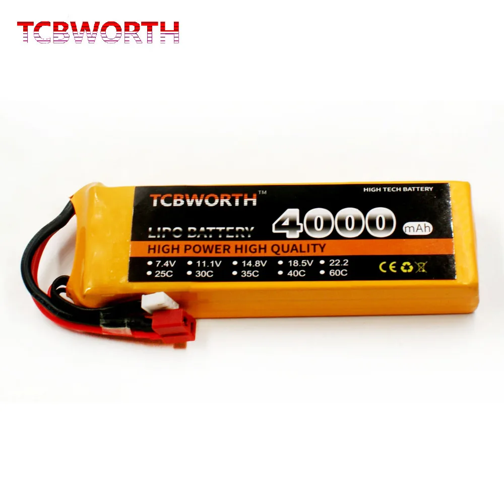 3S RC Дрон LiPo батарея 11 1 В 4000 мАч 30C T/XT60 для радиоуправляемого самолета вертолета