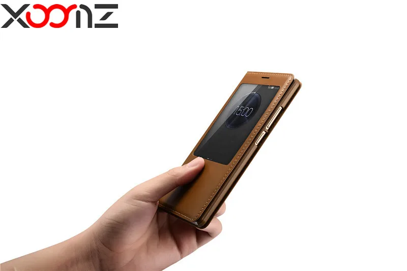 Роскошный вид Windows натуральная кожа чехол флип для Huawei Mate 7/Mate 8 телефона xoomz бренд
