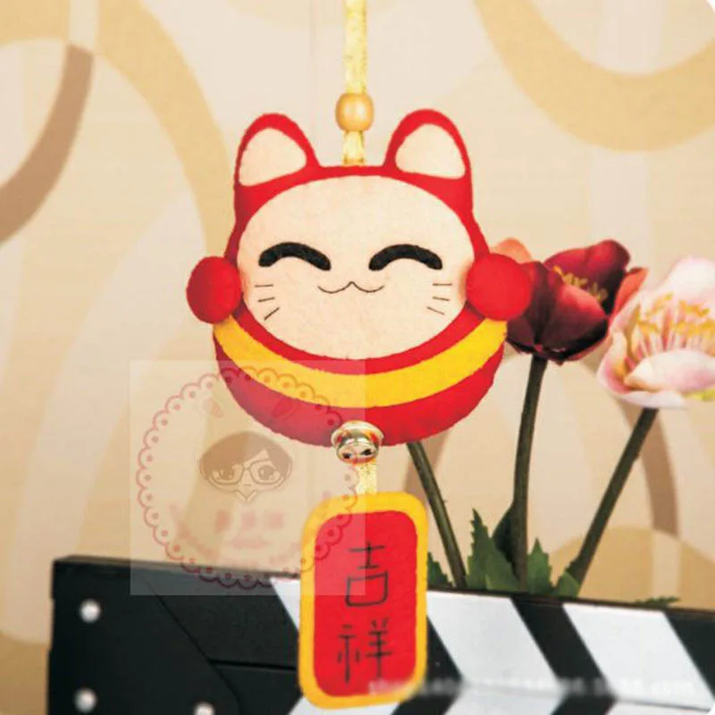 Китайский стиль Lucky Cat подвесные украшения для автомобиля Автомобильный