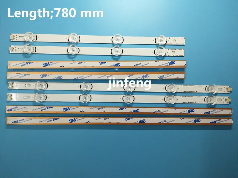Новинка 5 комплектов = 40 светодиодный т. светодиодных лент для подсветки LG 39LN5300
