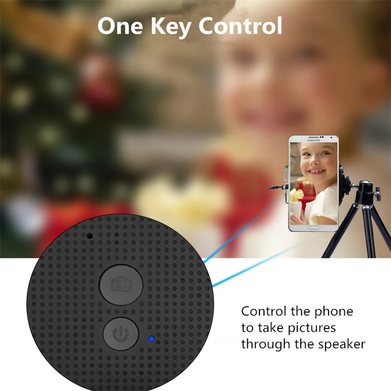 Новый Мини Портативный беспроводной Bluetooth динамик дистанционная камера стерео