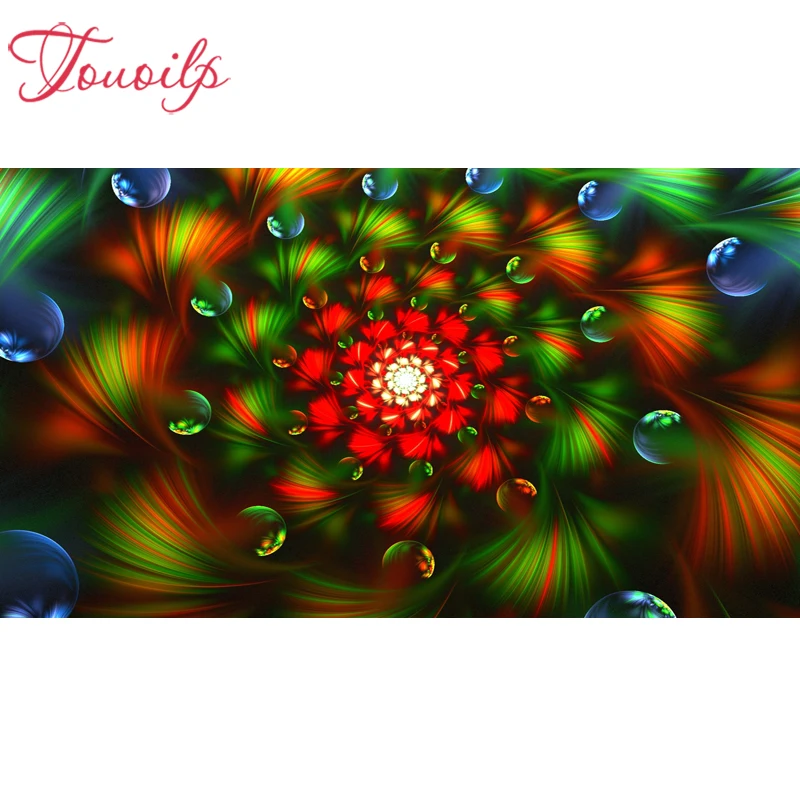 

TOUOILP Abstract flower 5D Diamond Painting Full Square/Round Drill 3D Embroidery Cross Stitch Mosaic Home Decor