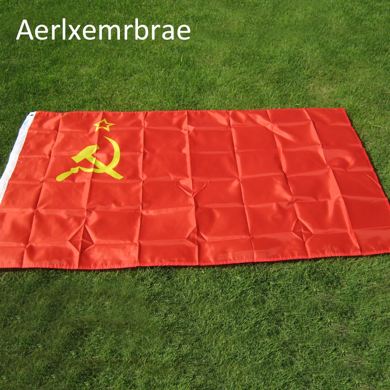 Бесплатная доставка 90*150 см красный революционный Союз Советских