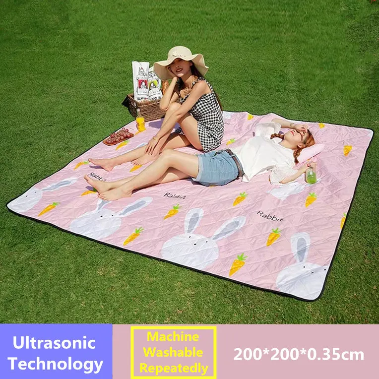 4-Machine Washable Машинная стирка, 200*200 см, коврик для кемпинга, коврик для пикника, коврик для пляжной палатки, одеяло, детский плед, детский коврик, влагостойкий коврик - Цвет: 4-Machine Washable