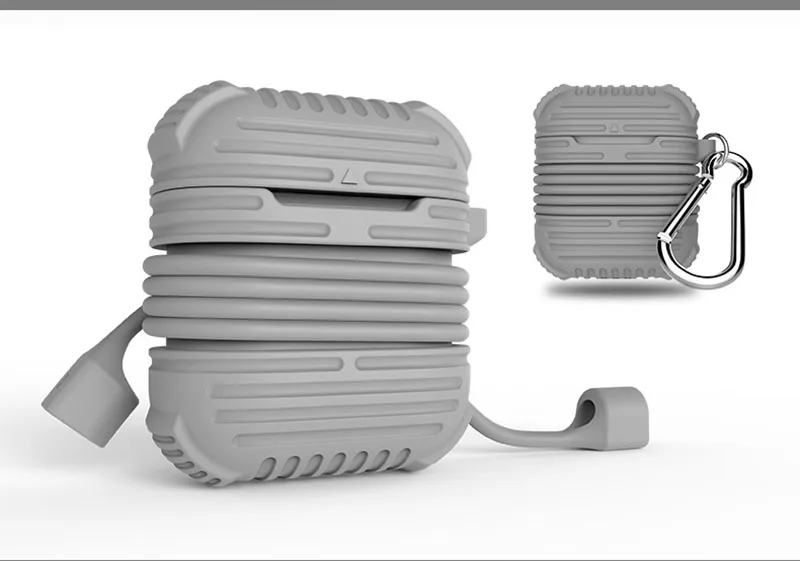 IKSNAIL силиконовый чехол для Apple Airpods, чехол для наушников, ремешок для наушников, беспроводные Bluetooth наушники, защитный чехол для наушников Air Pods