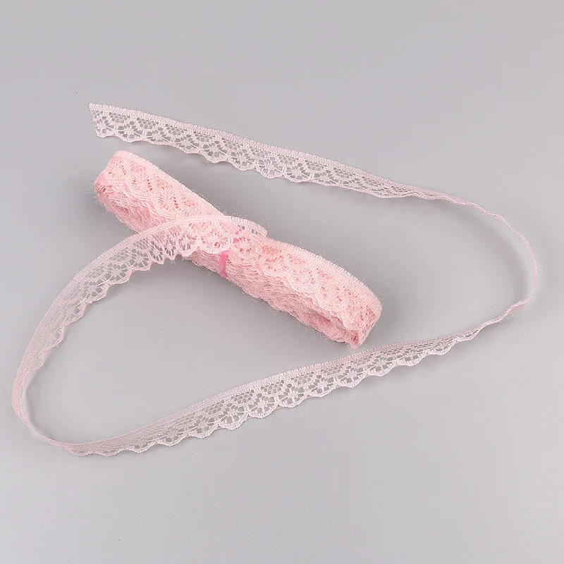 Shell Pink 10 ярдов 14 мм широкая вышитая кружевная отделка Diy одежда свадебные Швейные аксессуары для художественного оформления кружевная лента для аппликации одежда ткань - Цвет: Shell Pink